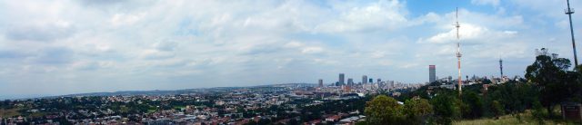 Panorama photo of Johannesburg city