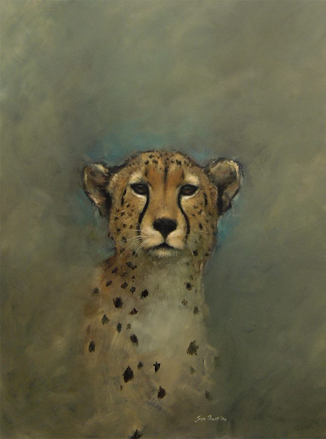 Painting - Portrait of a Cheetah.