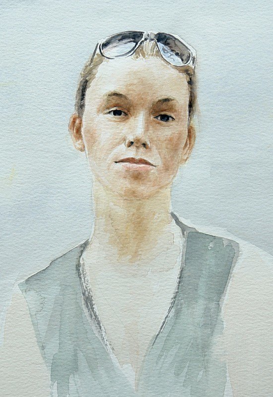 Watercolour Portrait of a girl