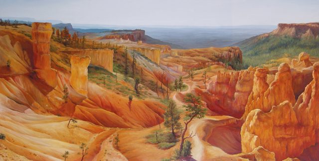 Large Oil painting of Bryce Canyon in Utah