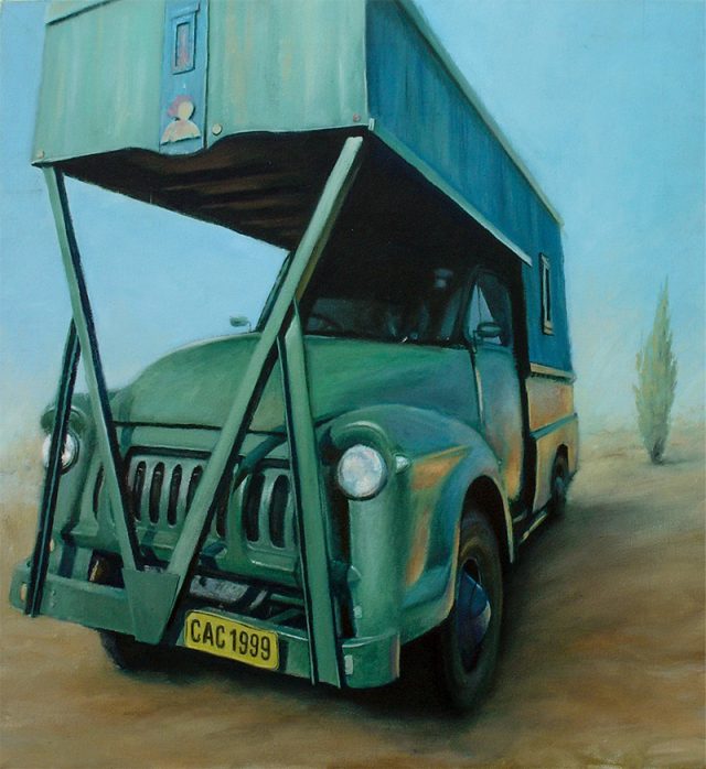 Painting of an Old Bedford Truck
