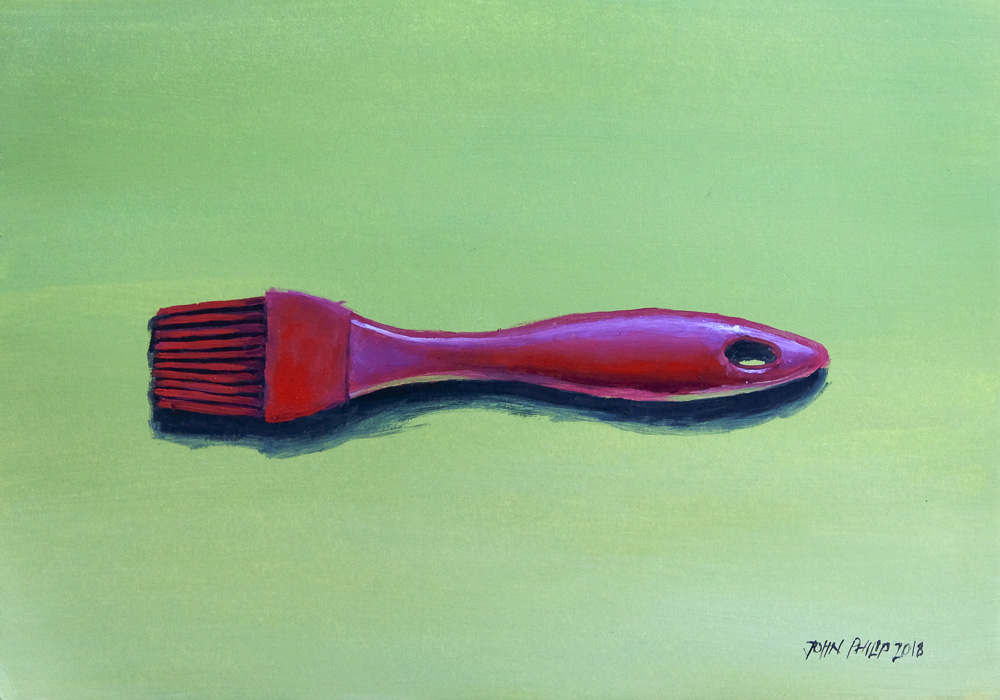 Oil Painting of a Silicone Basting Brush